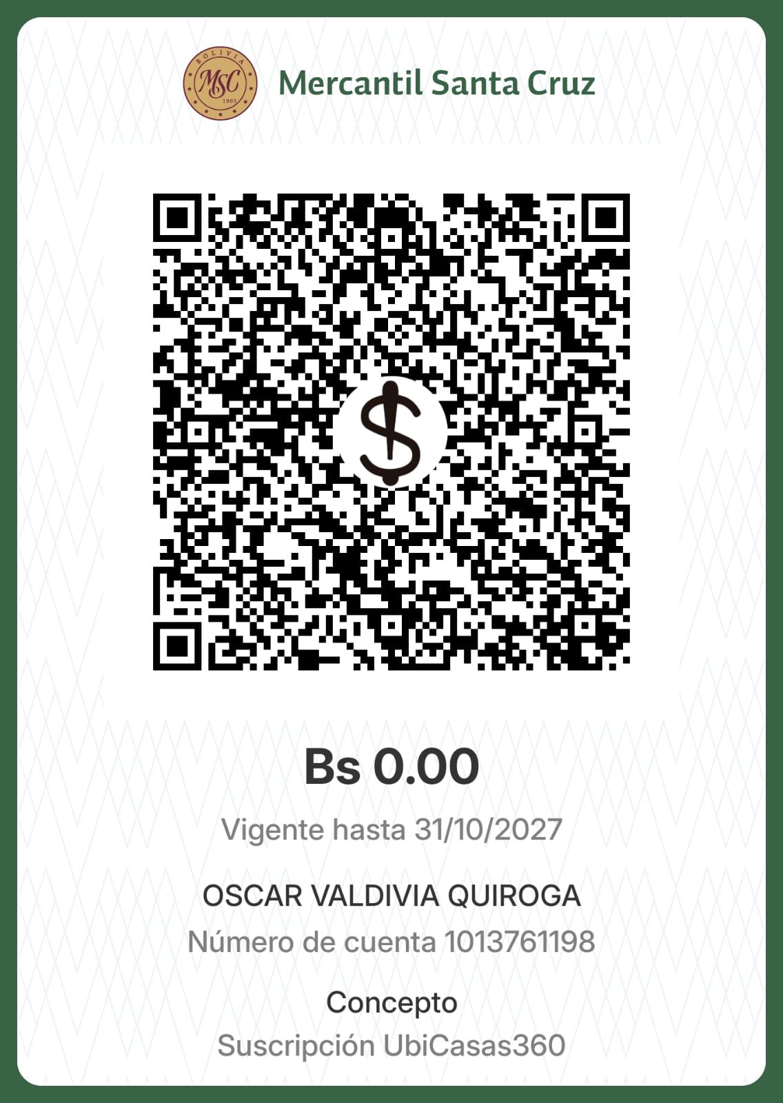 Código QR para pago