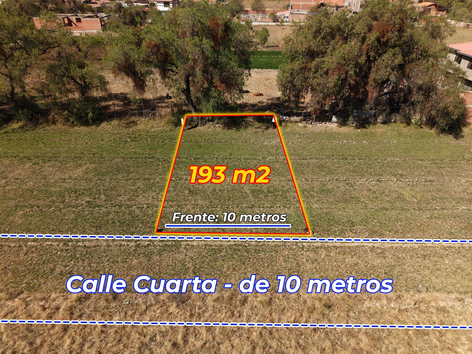 LOTE DE 193,20 m² EN VENTA A PRECIO ECONOMICO EN COLCAPIRHUA