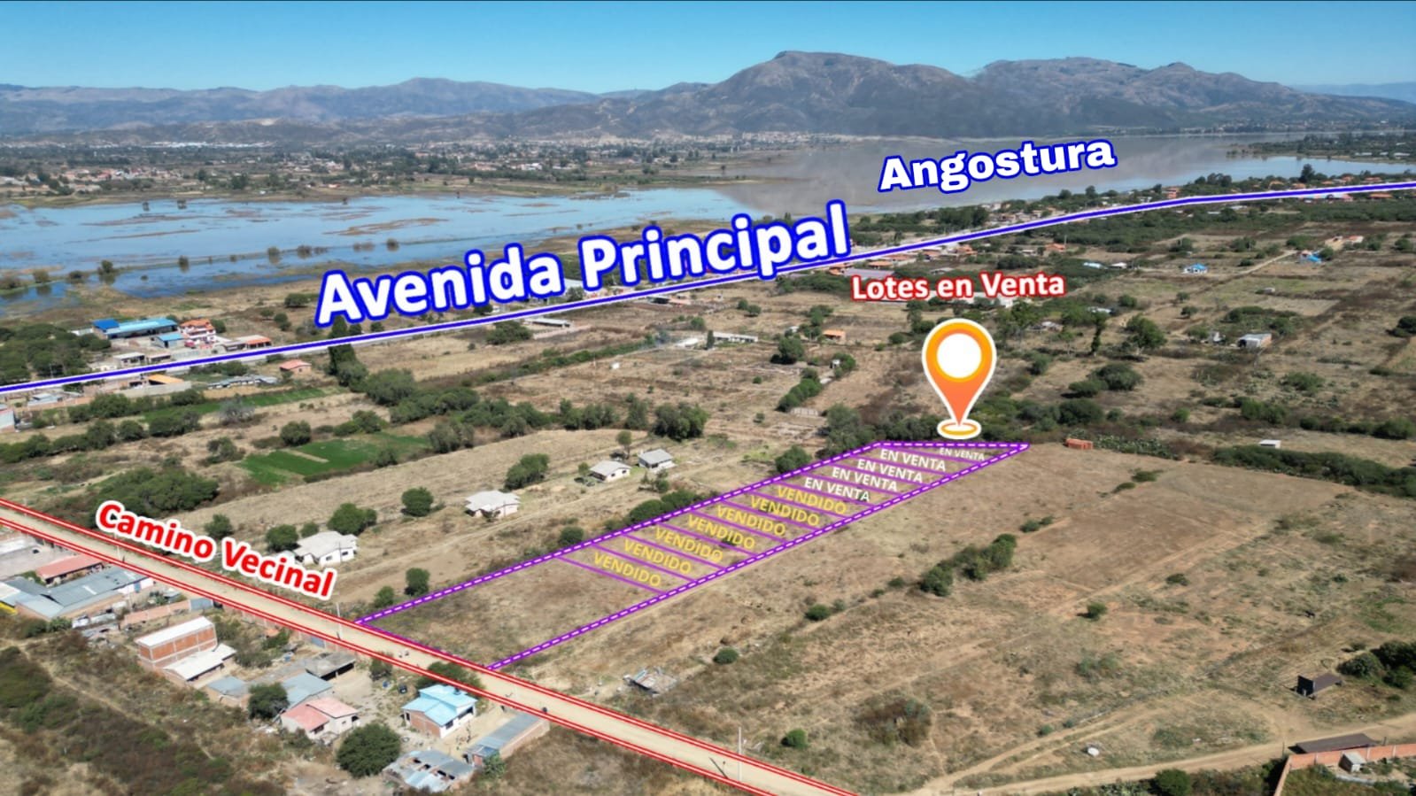 ÚLTIMOS LOTES EN VENTA - CARCAJE TOLATA VALLE ALTO DE COCHABAMBA