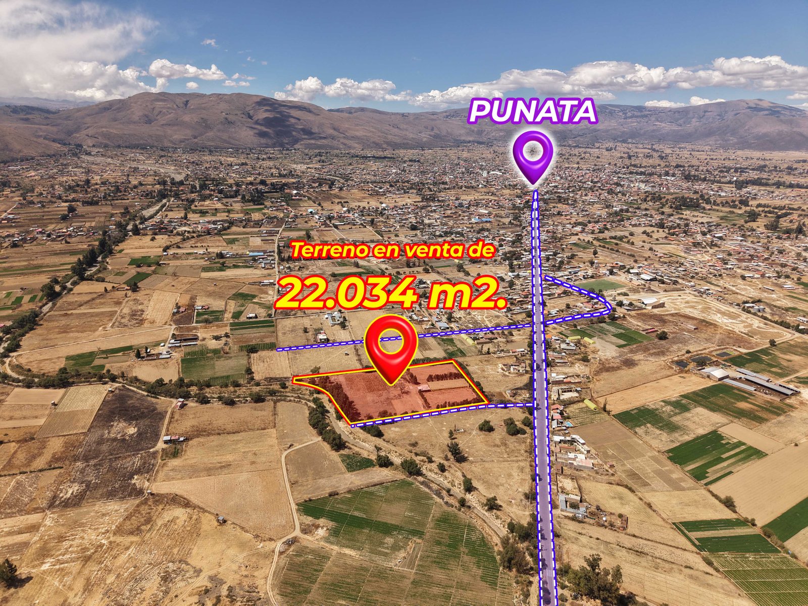 TERRENO DE 22.034 m² EN VENTA – PUNATA GRAN OPORTUNIDAD PARA URBANIZAR