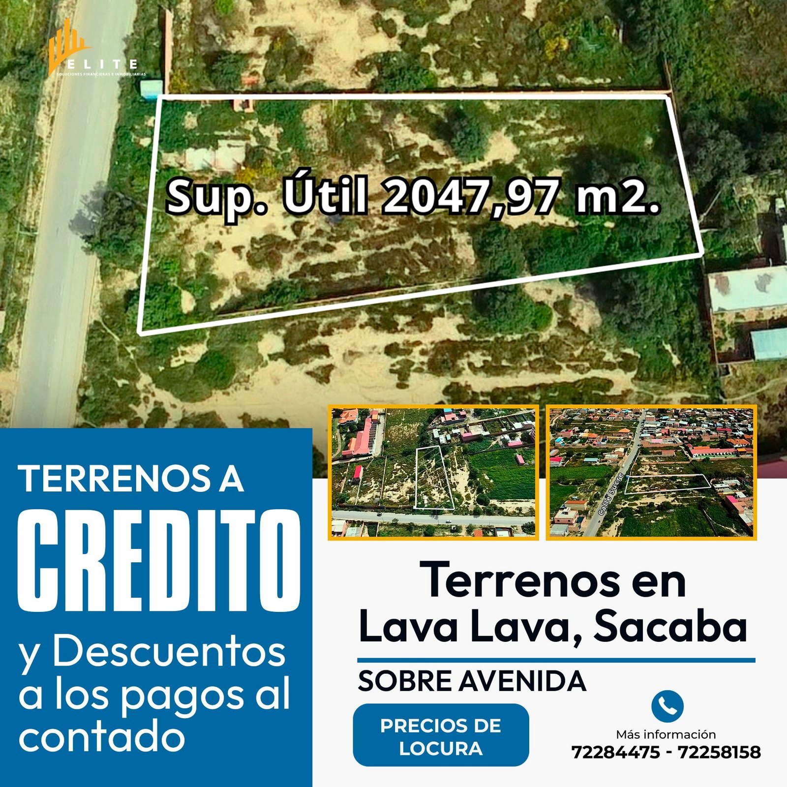 Terreno de 2.047,97 m² Sacaba